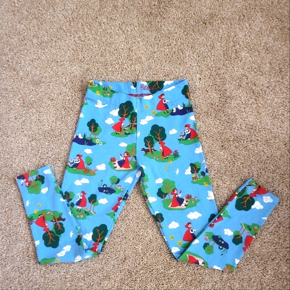 ♥️NWOT♥️ BODEN GIRLS LITTLE RED RIDING HOOD LEGGINGS - Picture 6 of 6